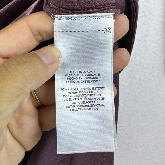 Ralph Lauren Purple Velvet Top Size S Goth Vampira Office Boho Resortwear - Picture 9 of 11